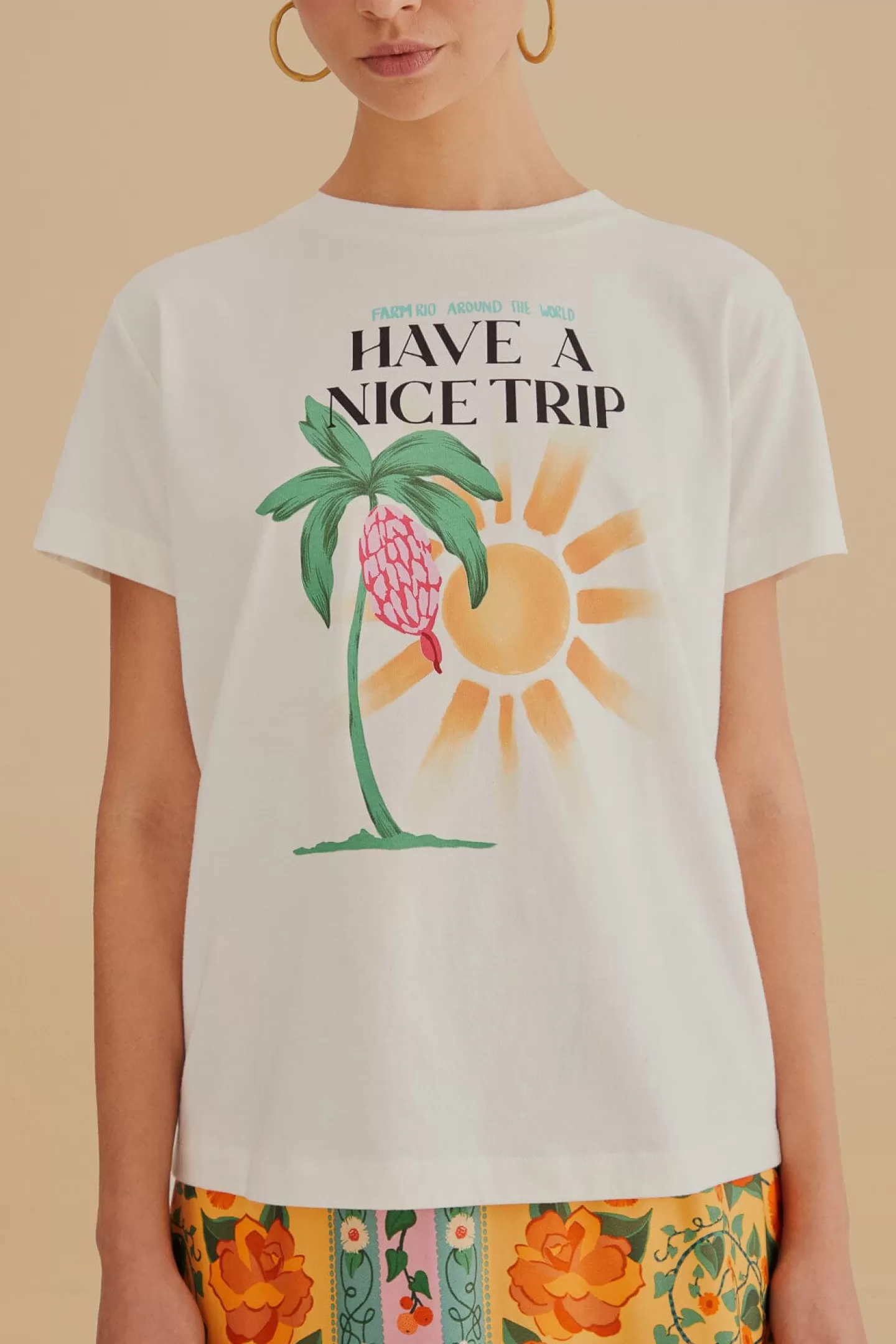 FARM Rio  HAVE A NICE TRIP ORGANIC COTTON FIT T-SHIRT