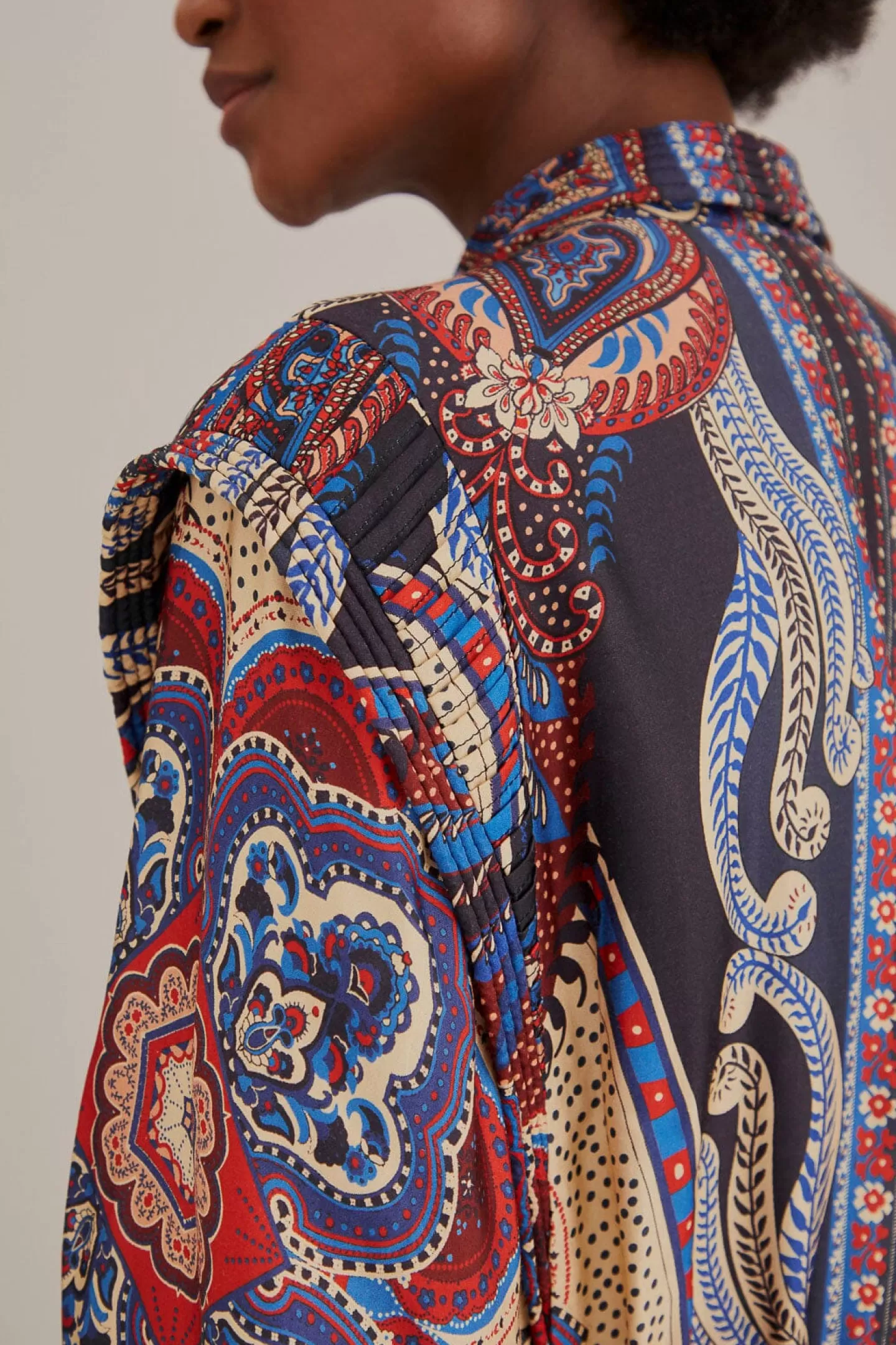 FARM Rio  MULTICOLOR ENERGY SCARF CUT-OUT MAXI DRESS